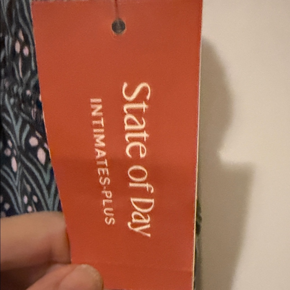 Blue Patterned Sleep pants - Picture 2 of 4